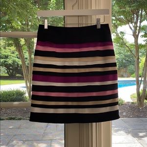 White House Black Market striped skirt
